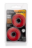 STAY HARD DONUT RINGS OVERSIZED RED