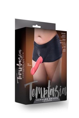 TEMPTASIA HARNESS BRIEFS 2XL BLACK