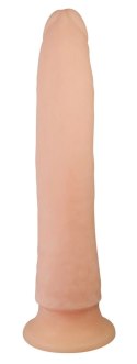 Nature Skin - Miękkie Naturalne Długie Dildo Z Przyssawką 22cm