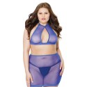 Coquette - Top i spódnica z siateczki - plus size