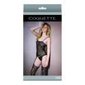 Coquette - Top z szelkami i pończochami