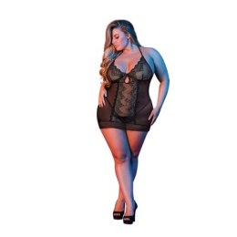 Magic Silk - Komplet koszula nocna i stringi - plus size