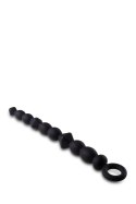 ANAL ADVENTURES PLATINUM SILICONE BEGINNER ANAL BEADS BLACK