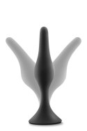 ANAL ADVENTURES PLATINUM SILICONE BEGINNER PLUG LARGE BLACK