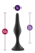 ANAL ADVENTURES PLATINUM SILICONE BEGINNER PLUG MEDIUM BLACK