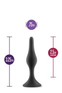 ANAL ADVENTURES PLATINUM SILICONE BEGINNER PLUG SMALL BLACK