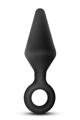 ANAL ADVENTURES PLATINUM SILICONE LOOP PLUG LARGE BLACK