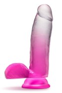 B YOURS SUGAR MAGNOLIA 7 INCH DILDO FUCHSIA