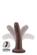 DR. SKIN PLUS 5 INCH POSABLE DILDO CHOCOLATE