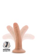 DR. SKIN PLUS 5 INCH POSABLE DILDO VANILLA