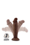 DR. SKIN PLUS 6 INCH POSABLE DILDO CHOCOLATE