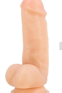 DR. SKIN PLUS 7 INCH GIRTHY POSABLE DILDO WITH BALLS VANILLA