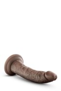 DR. SKIN PLUS 7 INCH POSABLE DILDO CHOCOLATE