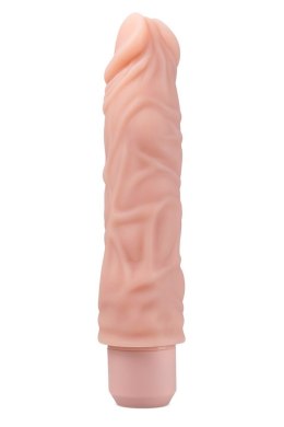 DR. SKIN SILICONE DR. DAVID 8 INCH VIBRATING DILDO BEIGE