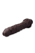 DR. SKIN SILICONE DR. RICHARD 9 INCH VIBRATING DILDO BROWN