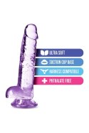 NATURALLY YOURS  7" CRYSTALLINE DILDO  AMETHYST