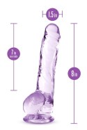 NATURALLY YOURS 8" CRYSTALLINE DILDO AMETHYST