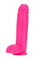 NEO 10 INCH DUAL DENSITY DILDO NEON PINK