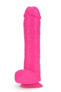 NEO 11 INCH DUAL DENSITY DILDO NEON PINK