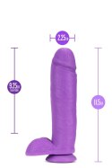 NEO 11 INCH DUAL DENSITY DILDO NEON PURPLE