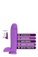 NEO 11 INCH DUAL DENSITY DILDO NEON PURPLE