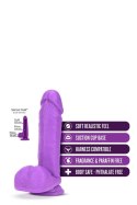 NEO 8 INCH DUAL DENSITY DILDO NEON PURPLE