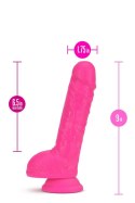 NEO 9 INCH DUAL DENSITY DILDO NEON PINK