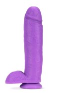 NEO ELITE 10INCH COCK WITH BALLS NEON PURPLE