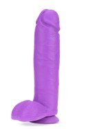 NEO ELITE 10INCH COCK WITH BALLS NEON PURPLE