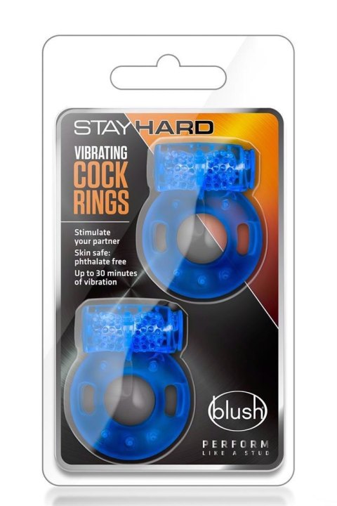 STAY HARD VIBRATING COCK RINGS 2PACK