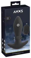 Anos - Wibrujący Korek Analny RC Moving Rings Butt Plug