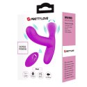 PRETTY LOVE - Geri Purple, 12 vibration functions 3 licking settings Wireless remote control