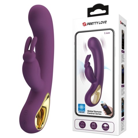 PRETTY LOVE - Liam purple, 12 vibration functions Mobile APP Long-distance Control