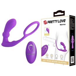 PRETTY LOVE - Warren Purple, Wireless remote control 12 pulse wave settings 12 vibration functions