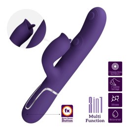 PRETTY LOVE - Gigi dark purple, 7 thumping functions 7 licking modes