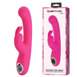 PRETTY LOVE - Lamar dark Pink, 10 vibration functions 9 speed levels