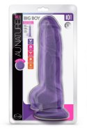 AU NATUREL BOLD BIG BOY10" DILDO PURPLE