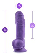 AU NATUREL BOLD BIG BOY10" DILDO PURPLE