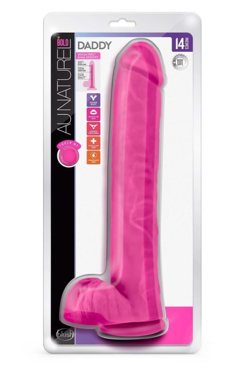 AU NATUREL BOLD DADDY 14" DILDO PINK