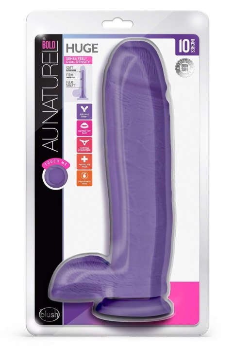 AU NATUREL BOLD HUGE 10" DILDO PURPLE