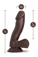 AU NATUREL TROY 6" DILDO CHOCOLATE