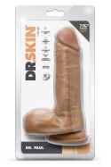 DR. SKIN DR. PAUL 7.25 INCH DILDO WITH BALLS TAN