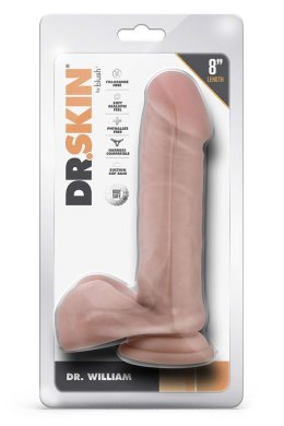 DR. SKIN DR. WILLIAM 8 INCH DILDO WITH BALLS BEIGE