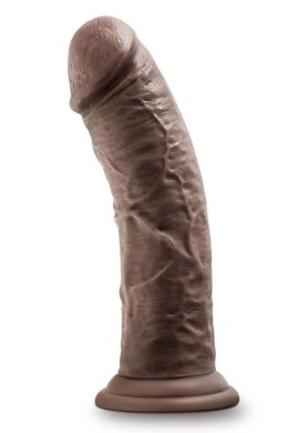 DR. SKIN PLUS 8 INCH THICK POSABLE DILDO CHOCOLATE