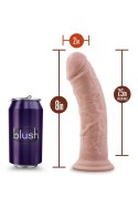 DR. SKIN PLUS 8 INCH THICK POSABLE DILDO VANILLA