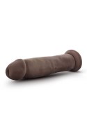 DR. SKIN PLUS 9 INCH POSABLE THICK DILDO CHOCOLATE