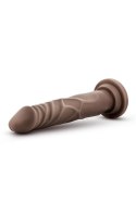 DR. SKIN SILICONE DR. CARTER 7 INCH DONG WITH SUCTION CUP CHOCOLATE