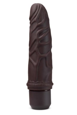 DR. SKIN SILICONE DR. ROBERT 7 INCH VIBRATING DILDO BROWN