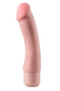 DR. SKIN SILICONE - DR. STEVE 7 INCH VIBRATING DILDO  BEIGE