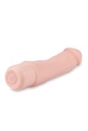 DR. SKIN SILICONE - DR. STEVE 7 INCH VIBRATING DILDO  BEIGE